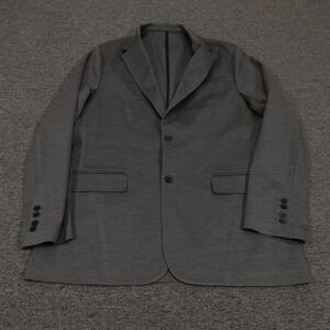 xSuit Blazer Mens 50L Gray Wool Blend Stretch Sport Coat Tailored Jacket